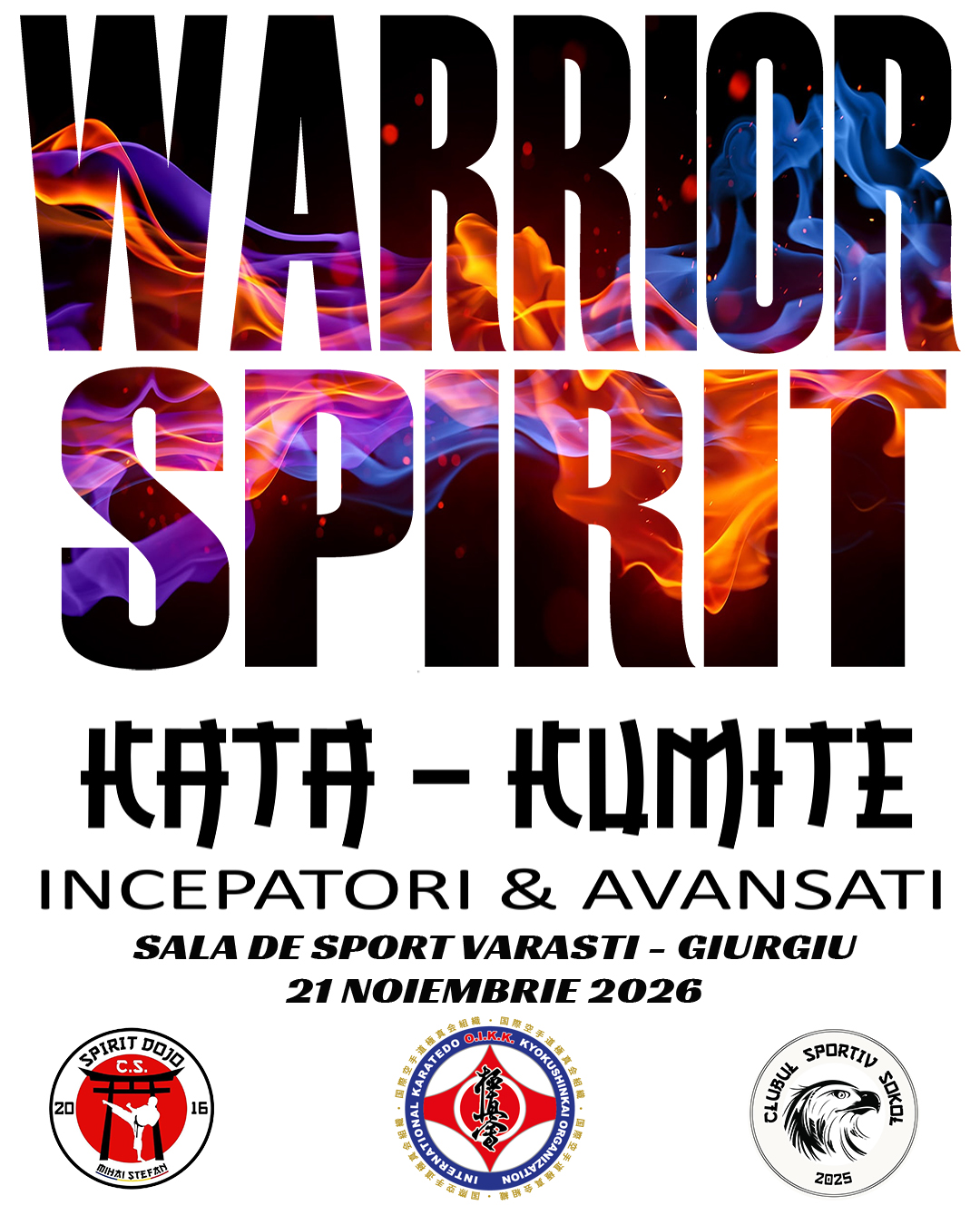 Warrior Spirit – 21 NOIEMBRIE 2026